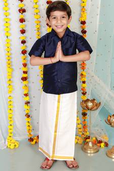 KID1 Boys Veshti Mundu Set