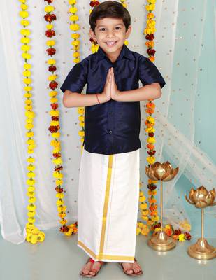 KID1 Boys Veshti Mundu Set 1