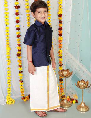 KID1 Boys Veshti Mundu Set 4