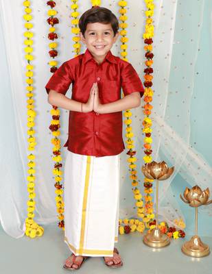 KID1 Boys Veshti Mundu Set 1