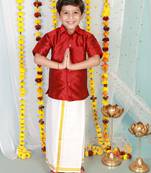 KID1 Boys Veshti Mundu Set