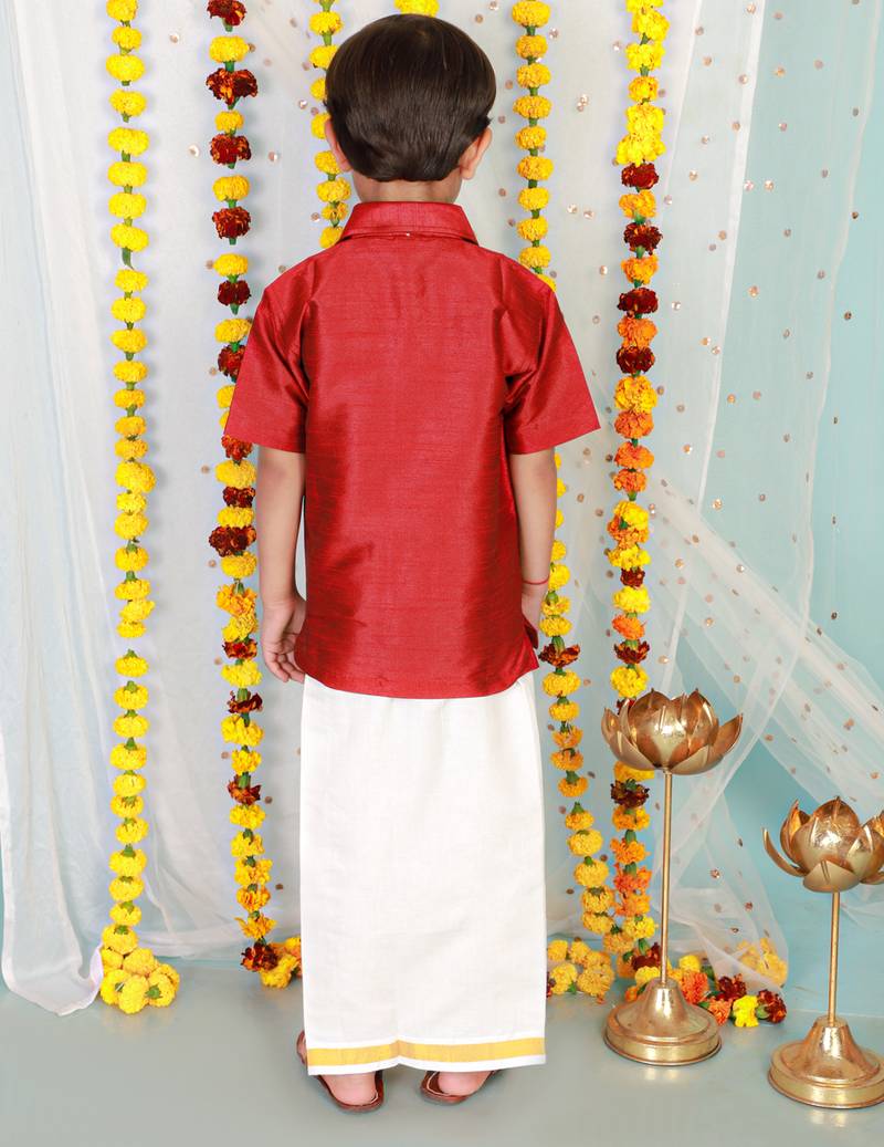 KID1 Boys Veshti Mundu Set