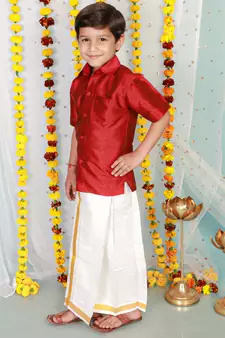 KID1 Boys Veshti Mundu Set