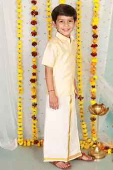 KID1 Boys Veshti Mundu Set
