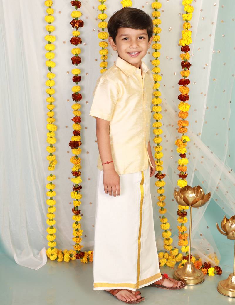 KID1 Boys Veshti Mundu Set