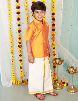 KID1 Boys Veshti Mundu Set 4