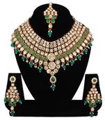 Green cubic zirconia necklace-sets