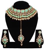 Green cubic zirconia necklace-sets
