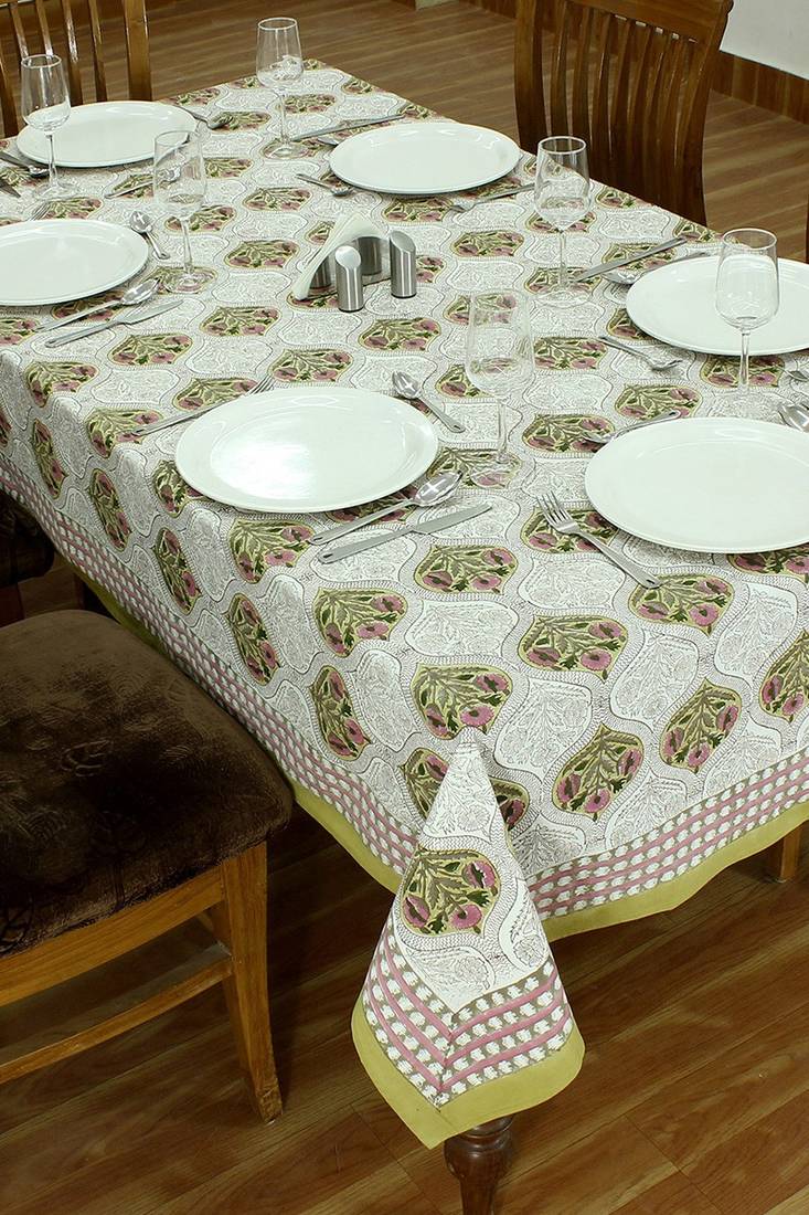 Handmade Table Cloth Block Print Napkins