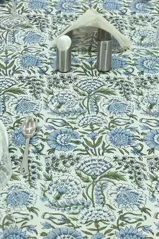 Handmade Table Cloth Block Print Napkins