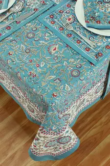 Handmade Table Cloth Block Print Napkins