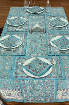 Handmade Table Cloth Block Print Napkins