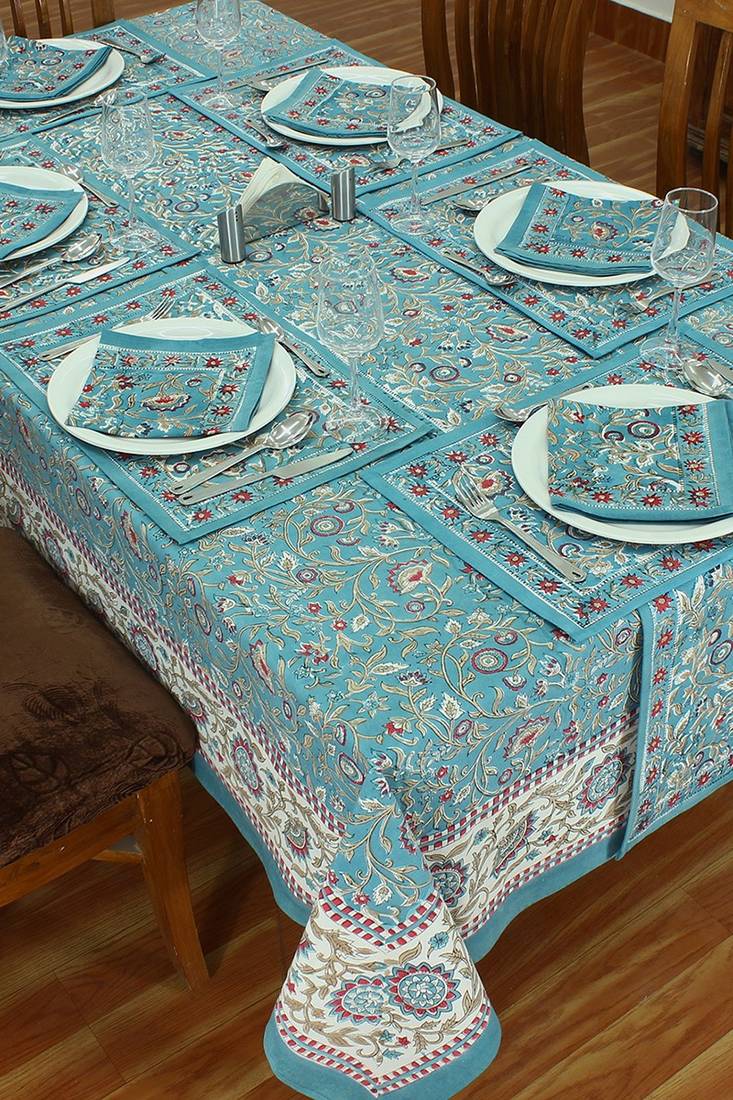 Handmade Table Cloth Block Print Napkins