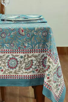 Handmade Table Cloth Block Print Napkins