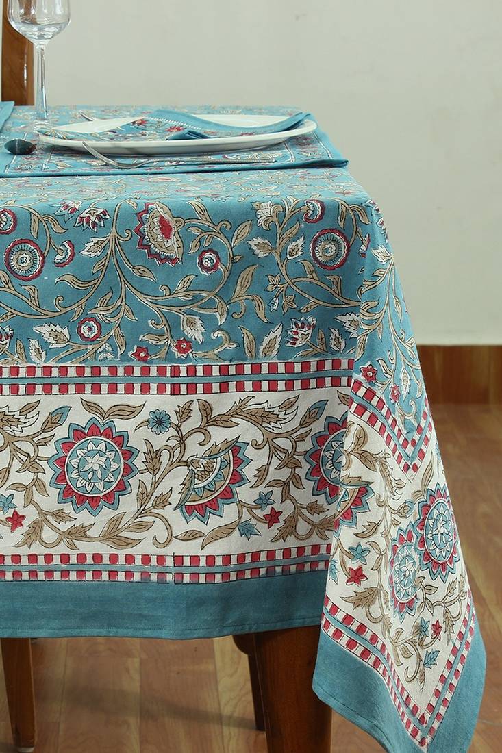 Handmade Table Cloth Block Print Napkins