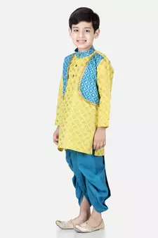 Cotton Full Sleeve Kurta Pajama - Indigo