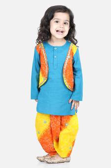 Cotton Full Sleeve Kurta Pajama - Indigo