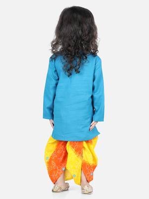Cotton Full Sleeve Kurta Pajama - Indigo 3