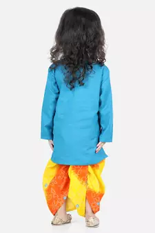 Cotton Full Sleeve Kurta Pajama - Indigo