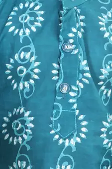 Cotton Full Sleeve Kurta Pajama - Indigo