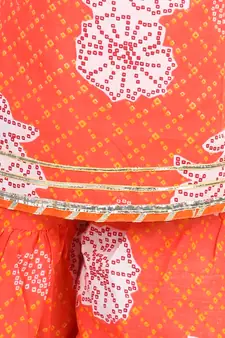 Cotton Kurti with Sharara - Orange