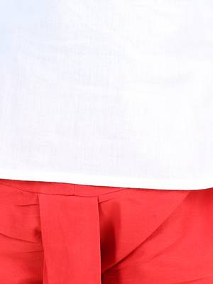 Full Sleeve Cotton Dhoti Kurta - White 5