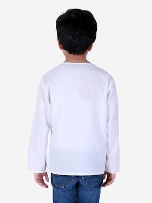Cotton Holi Full Sleeve Kurta - White  4
