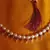 Maroon  Beads Pearl Necklace