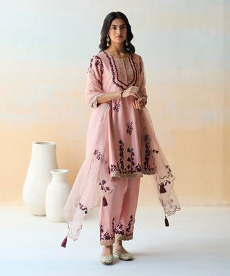 Onion Pink Kurta Set 1
