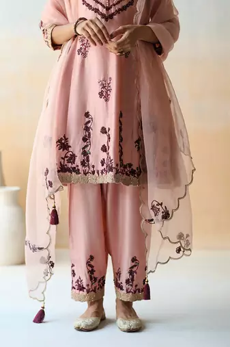 Onion Pink Kurta Set