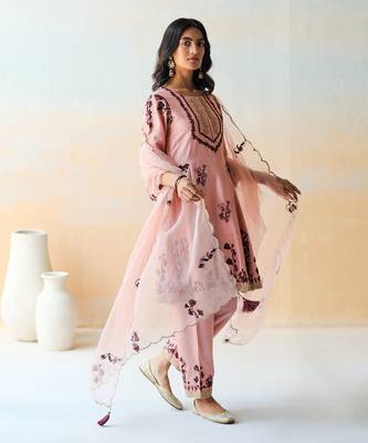 Onion Pink Kurta Set 3