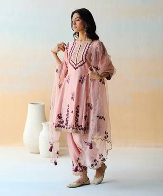 Onion Pink Kurta Set 4