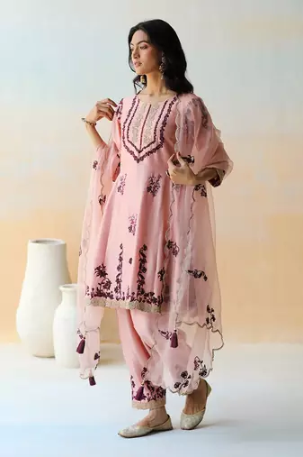 Onion Pink Kurta Set