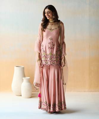 Onion Pink Tunic & Sharara Set 3