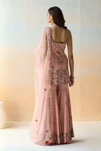 Onion Pink Tunic & Sharara Set