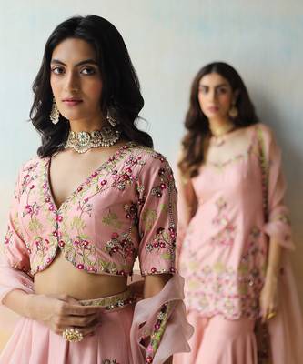 Onion Pink Tunic & Sharara Set 6