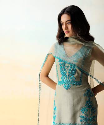 Sea Salt Green Tunic & Sharara Set 5