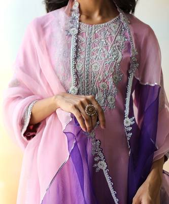 Lilac & Purple  Kurta Set 2