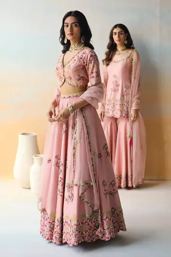 Onion Pink Lehenga Set