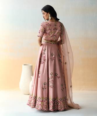 Onion Pink Lehenga Set 4