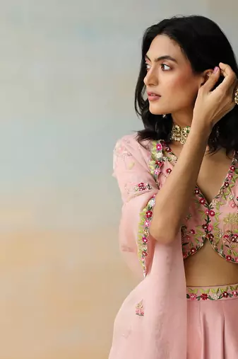Onion Pink Lehenga Set