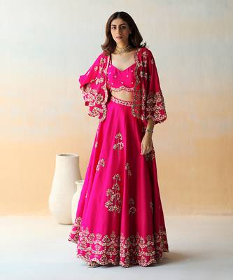 Fuchsia Pink Lehenga Set 1