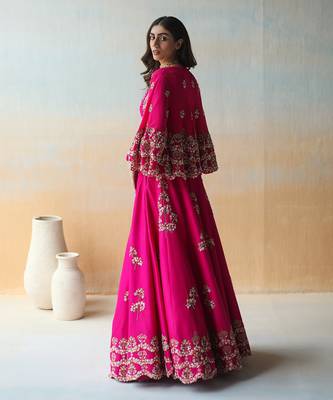 Fuchsia Pink Lehenga Set 2