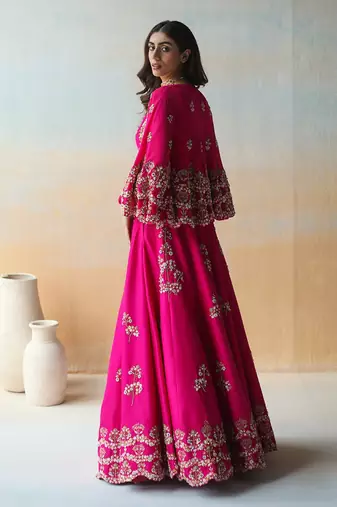 Fuchsia Pink Lehenga Set