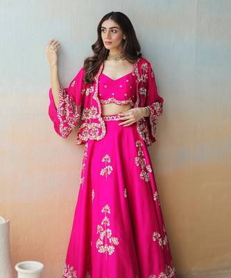Fuchsia Pink Lehenga Set 4