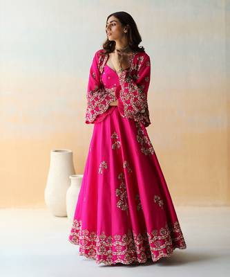 Fuchsia Pink Lehenga Set 7