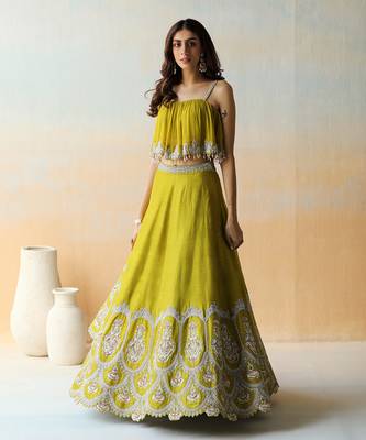 Lime Green Lehenga Set 1