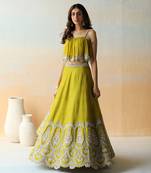 Lime Green Lehenga Set