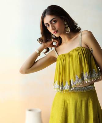 Lime Green Lehenga Set 3