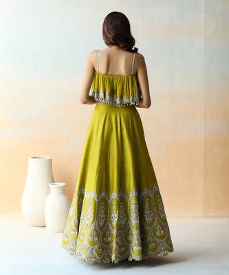 Lime Green Lehenga Set 6